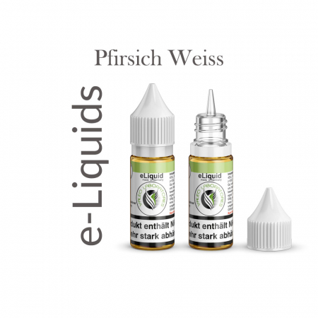 Nikotin Liquid Pfirsich Weiss mit 0mg