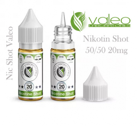 10ml Nikotin-Shot 20mg 50/50 von Valeo
