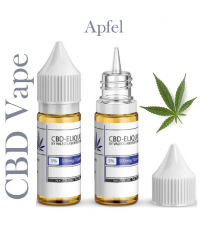 Valeo Liquid Apfel mit 500mg CBD