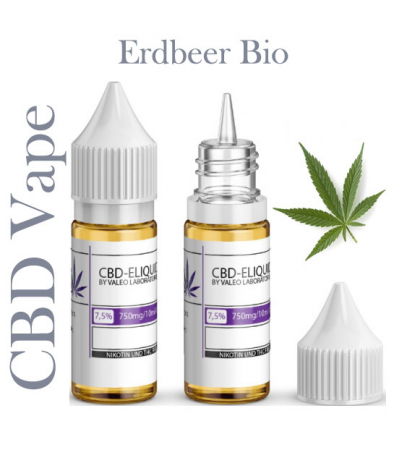 Valeo Liquid Erdbeer Bio mit 750mg CBD