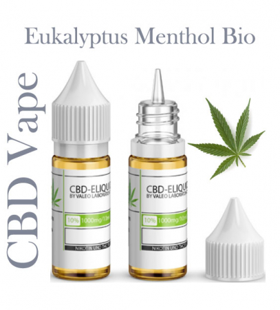 Valeo Liquid Eukalyptus Menthol Bio mit 1000mg CBD