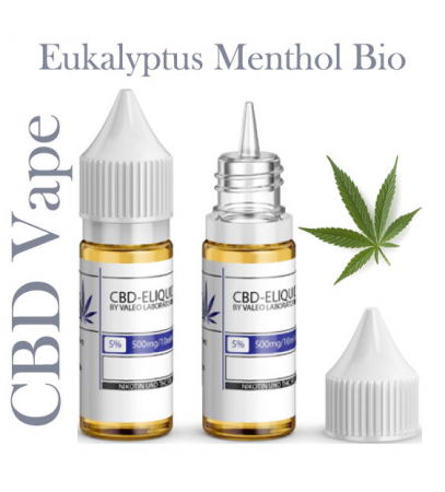 Valeo Liquid Eukalyptus Menthol Bio mit 500mg CBD