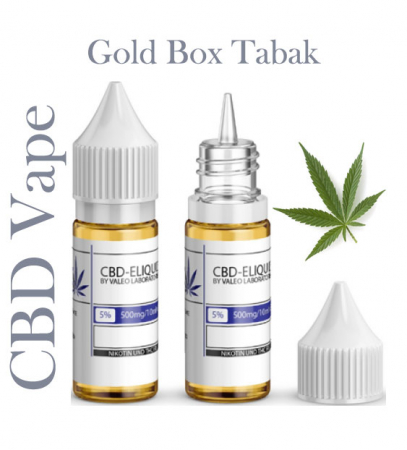 Valeo Liquid Gold Box Tabak mit 500mg CBD