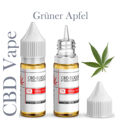 Valeo Liquid Grüner Apfel mit 100mg CBD