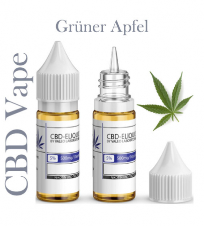 Valeo Liquid Grüner Apfel mit 500mg CBD