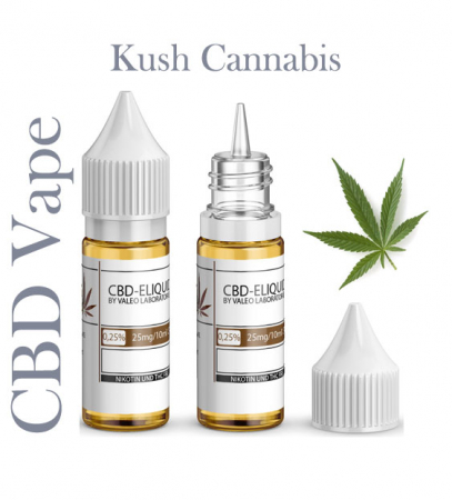 Valeo Liquid Kush Cannabis mit 25mg CBD
