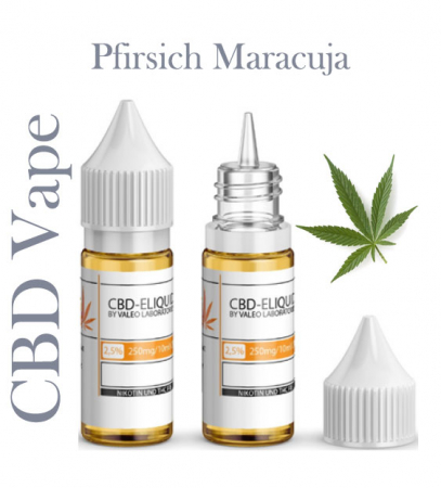 Valeo Liquid Pirsich Maracuja mit 250mg CBD