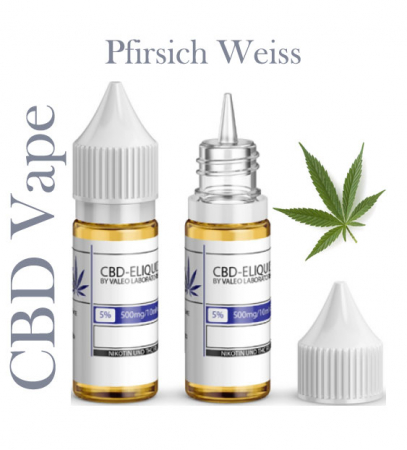 Valeo Liquid Pfirsich Weiss mit 500mg CBD