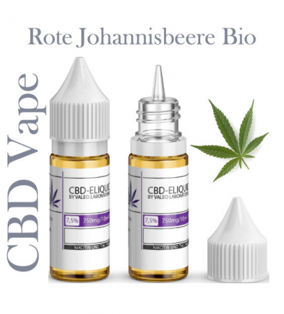 Valeo Liquid Rote Johannisbeere Bio mit 750mg CBD