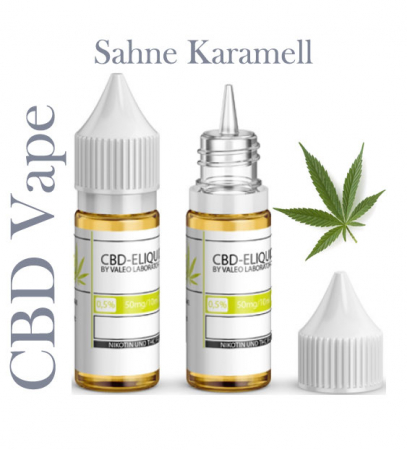 Valeo Liquid Sahne Karamell mit 50mg CBD