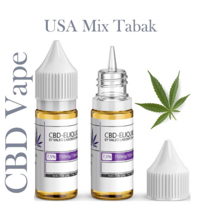 Valeo Liquid USA Mix Tabak mit 750mg CBD