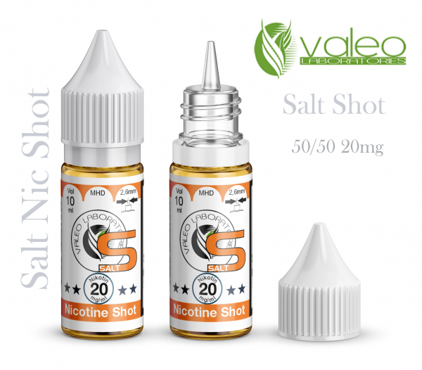 10ml Nikotin Salt-Shot 20mg 50/50 von Valeo