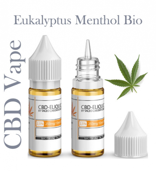 Valeo Liquid Eukalyptus Menthol Bio mit 250mg CBD
