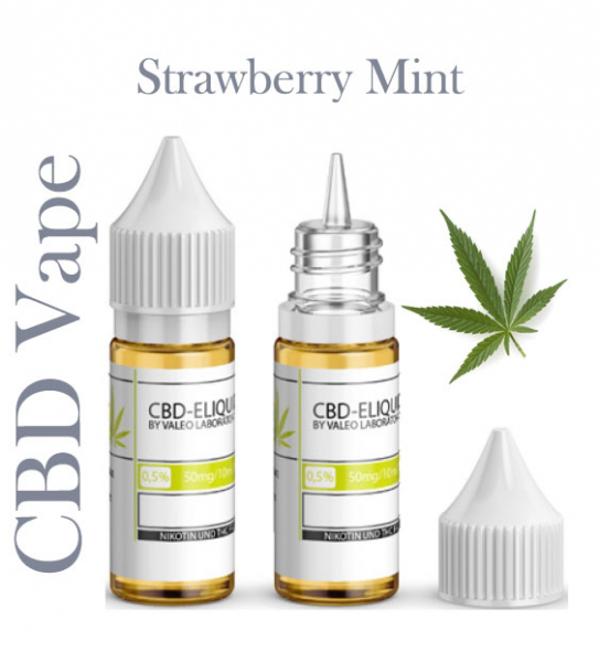 Valeo Liquid Strawberry Mint mit 50mg CBD