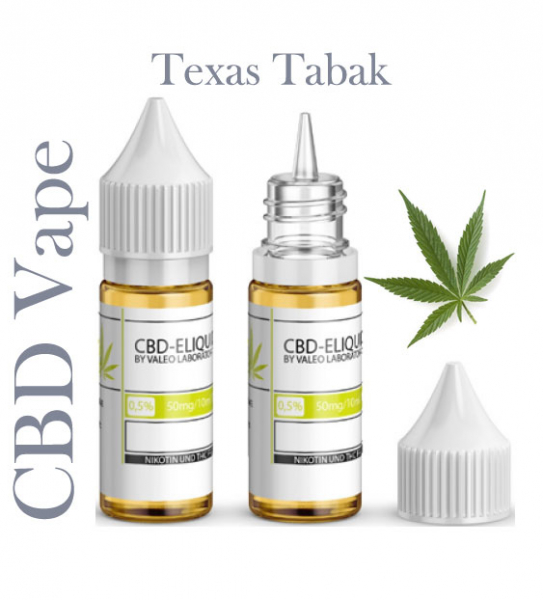 Valeo Liquid Texas Tabak mit 50mg CBD