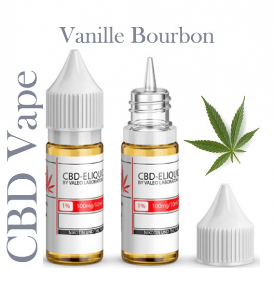 Valeo Liquid Vanille Bourbon mit 100mg CBD