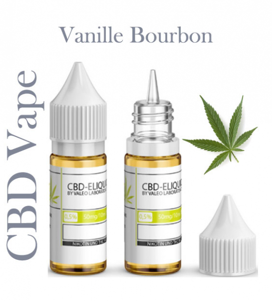 Valeo Liquid Vanille Bourbon mit 50mg CBD