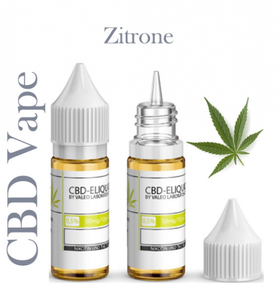 Valeo Liquid Zitrone mit 50mg CBD